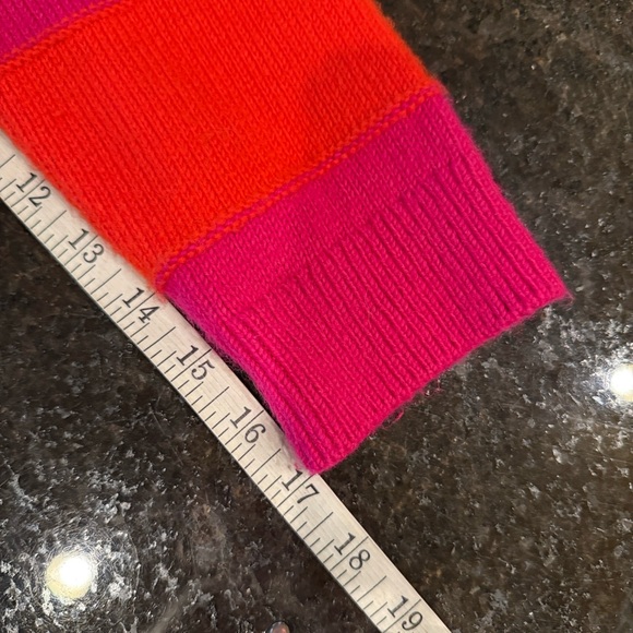 Banana Republic Pink/Orange Rugby Striped Pullover Sweater Size Large - Picture 9 of 10